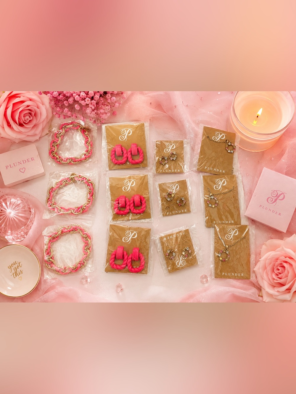 Plunder Pretty In Pink Lot of 12
